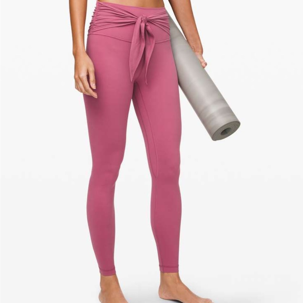 NWT BLUE lululemon tie waist align 28in size 6